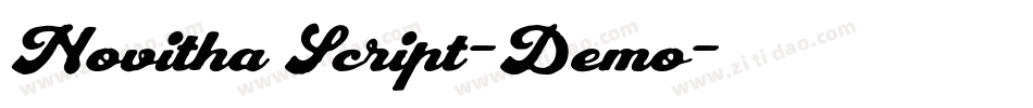 Novitha Script-Demo字体转换